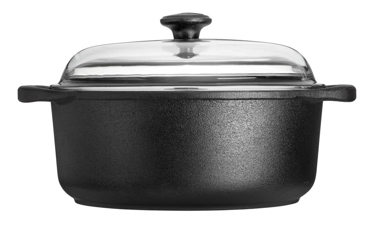 Carl Victor - Cast Iron Casserole 24cm 4L with Glass Lid