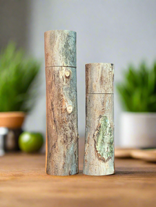 Hand Picked 30cm/12-in & 23cm/9-in Elm Cottage Mill® set with CrushGrind®
