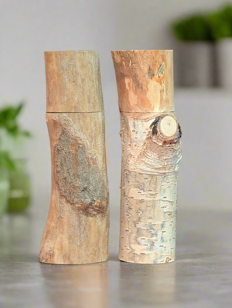 Hand Picked set of 17.7 cm (7-in) Maple & Birch Cottage Mills®