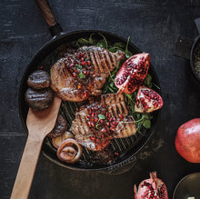 Skeppshult 28 cm Grill Pan with Beechwood Handle